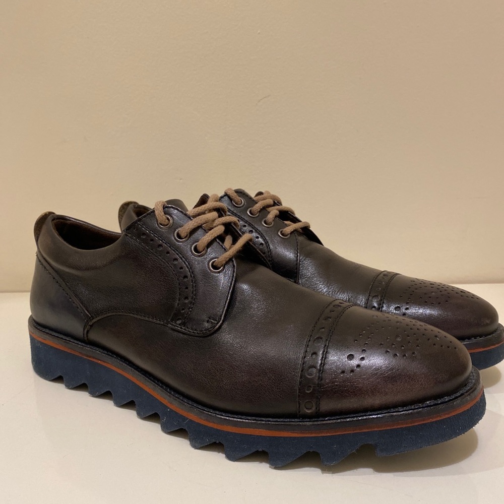 LORENS Spain men’s Oxford 10.5 cap toe brown